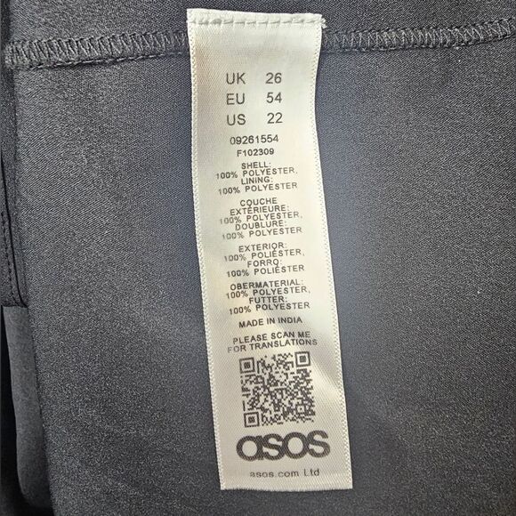 ASOS Design Wrap Waist Floral Midi Dress - Size 22 - Picture 10 of 10